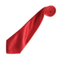 Red - Back - Premier Unisex Adult Colours Satin Tie