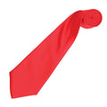 Strawberry Red - Back - Premier Unisex Adult Colours Satin Tie