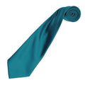 Teal - Back - Premier Unisex Adult Colours Satin Tie