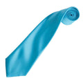 Turquoise - Back - Premier Unisex Adult Colours Satin Tie