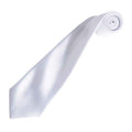 White - Back - Premier Unisex Adult Colours Satin Tie