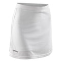 White - Front - Spiro Womens-Ladies Plain Skort