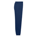 Navy - Side - Fruit of the Loom Childrens-Kids Elasticated Hem Jogging Bottoms