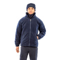 Navy - Side - Result Core Mens Quilted Polartherm Winter Fleece Jacket