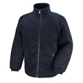 Black - Front - Result Core Mens Quilted Polartherm Winter Fleece Jacket