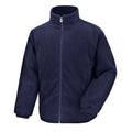 Navy - Front - Result Core Mens Quilted Polartherm Winter Fleece Jacket