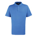 Royal Blue - Front - Premier Mens Pique Stud Front Polo Shirt