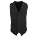 Black - Front - Premier Mens Lined Waistcoat