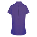 Purple - Back - Premier Womens-Ladies Orchid Short-Sleeved Tunic