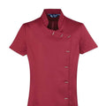 Burgundy - Back - Premier Womens-Ladies Orchid Short-Sleeved Tunic