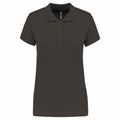 Dark Grey - Front - Kariban Womens-Ladies Pique Polo Shirt