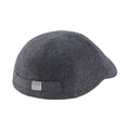 Blue - Back - Beechfield Linen Summer Newsboy Cap