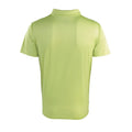 Lime - Back - Premier Unisex Adult Coolchecker Pique Polo Shirt