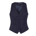 Navy - Front - Brook Taverner Womens-Ladies One Luna Tailored Waistcoat