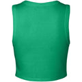 Solid Kelly - Back - Bella + Canvas Womens-Ladies Muscle Micro-Rib Cropped Vest Top