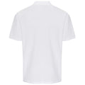 White - Back - PRO RTX Mens Pro Piqué Moisture Wicking Polo Shirt