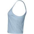 Solid Baby Blue - Side - Bella + Canvas Womens-Ladies Micro-Rib Spaghetti Strap Tank Top