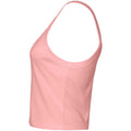 Solid Pink - Side - Bella + Canvas Womens-Ladies Micro-Rib Spaghetti Strap Tank Top