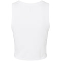 Solid White - Back - Bella + Canvas Womens-Ladies Micro-Rib Racer Tank Top