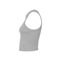 Athletic Heather Grey - Side - Bella + Canvas Womens-Ladies Micro-Rib Racer Tank Top