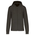 Dark Grey - Front - Kariban Mens Eco Friendly Full Zip Hoodie