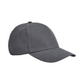 Graphite Grey - Front - Beechfield Classic Organic Cotton Panelled Cap