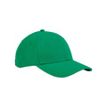 Kelly Green - Front - Beechfield Childrens-Kids Classic 6 Panel Organic Cotton Cap