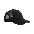 Black - Front - Beechfield Technical Mesh Trucker Cap