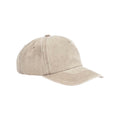 Vintage Sand - Front - Beechfield 5 Panel Relaxed Fit Cap