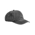 Vintage Black - Front - Beechfield 5 Panel Relaxed Fit Cap