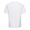 White - Back - Russell Mens Classic Combed Cotton Heavyweight T-Shirt