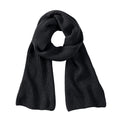 Black - Front - Beechfield Metro Knitted Scarf