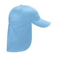 Sky Blue - Front - Beechfield Childrens-Kids Legionnaire Hat