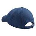 French Navy - Back - Beechfield Heavy Cotton Low Profile Baseball Cap