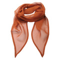 Chestnut - Front - Premier Unisex Adult Colours Chiffon Scarf