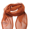 Chestnut - Back - Premier Unisex Adult Colours Chiffon Scarf