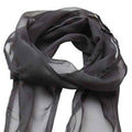 Dark Grey - Back - Premier Unisex Adult Colours Chiffon Scarf