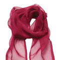 Hot Pink - Back - Premier Unisex Adult Colours Chiffon Scarf