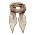 Khaki - Front - Premier Unisex Adult Colours Chiffon Scarf