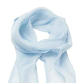 Light Blue - Back - Premier Unisex Adult Colours Chiffon Scarf