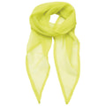 Lime - Front - Premier Unisex Adult Colours Chiffon Scarf