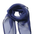 Marine Blue - Back - Premier Unisex Adult Colours Chiffon Scarf