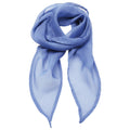 Mid Blue - Front - Premier Unisex Adult Colours Chiffon Scarf