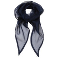 Navy - Front - Premier Unisex Adult Colours Chiffon Scarf