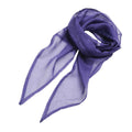 Purple - Back - Premier Unisex Adult Colours Chiffon Scarf