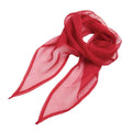 Red - Back - Premier Unisex Adult Colours Chiffon Scarf