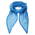 Sapphire Blue - Front - Premier Unisex Adult Colours Chiffon Scarf