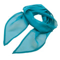 Teal - Back - Premier Unisex Adult Colours Chiffon Scarf