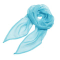 Turquoise - Back - Premier Unisex Adult Colours Chiffon Scarf