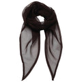 Brown - Front - Premier Unisex Adult Colours Chiffon Scarf